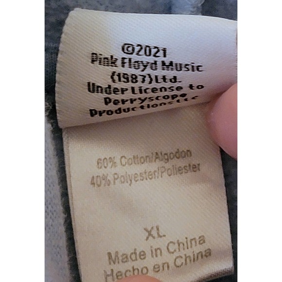 Unisex PINK FLOYD by Freeze New York Dark Side Of The Moon Blue Hoodie - Picture 5 of 6